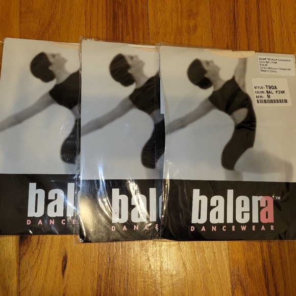 Lot of 3 Balera Convertible Dance Tights